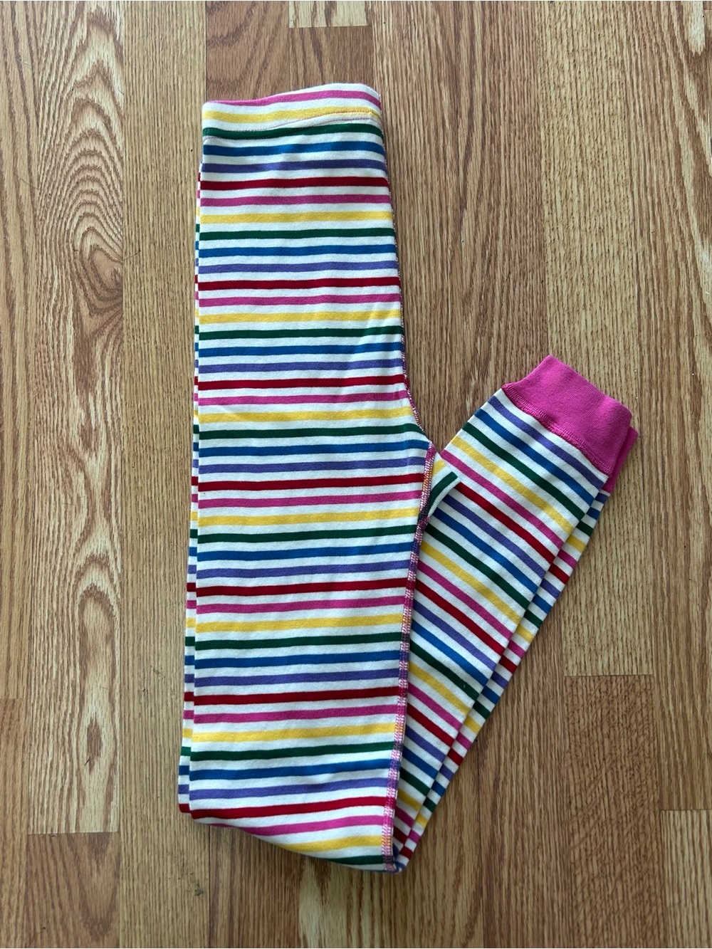 Hanna Andersson Girls Rainbow Stripe Pajama Bottoms NWOT Size 150/US12